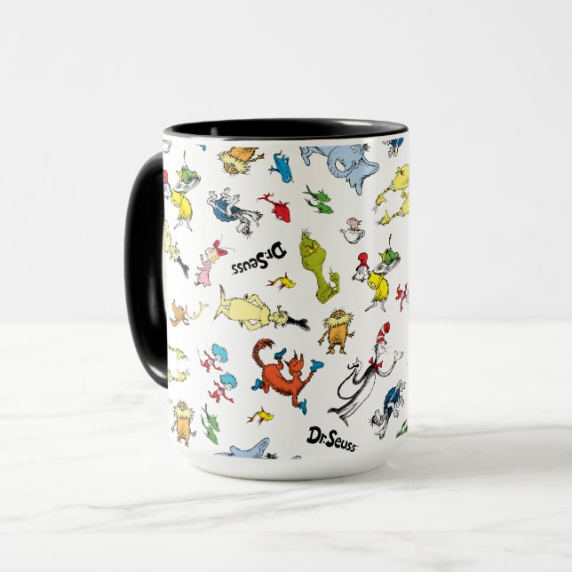 Taza El mundo de patrón de Dr. Seuss (Anverso izquierdo)