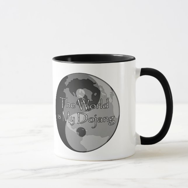 Taza El mundo es mi Dojang - artes marciales del país (Derecha)