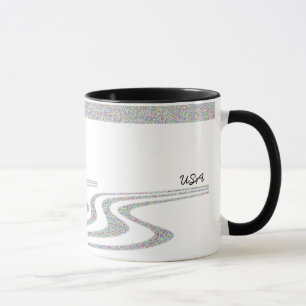 Taza El Muñeco de Nieve Esquíando -