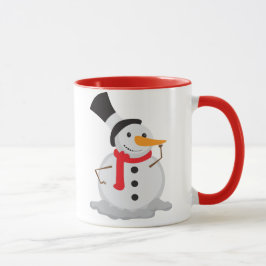 Taza ¡El muñeco de nieve Nose Touch Navidades Mug!