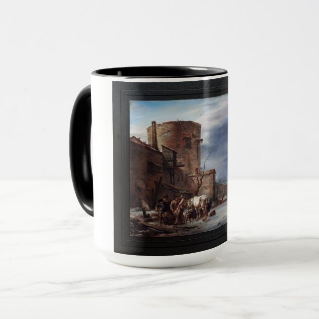 Taza El muro urbano de Haarlem en invierno (Anverso izquierdo)