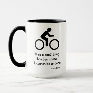 Taza El nombre de la novedad en Guay de la bicicleta mo