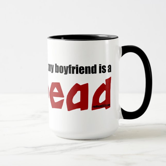 Taza El novio es un Redhead (Derecha)