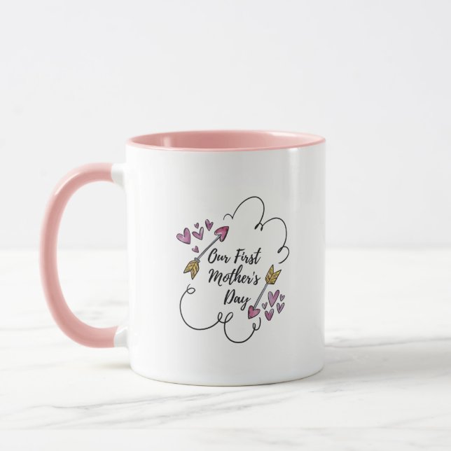 Taza El nuestro primer día de madre (Izquierda)