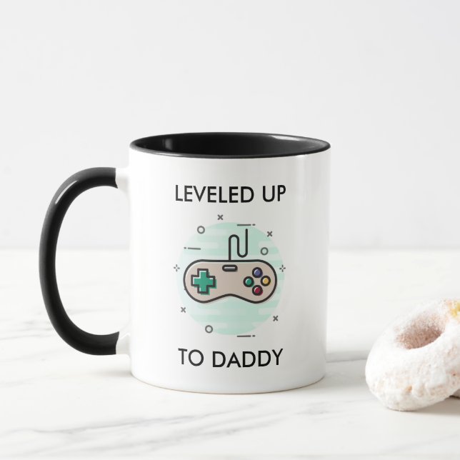 Taza El nuevo regalo de papá para el día de los nuevos  (Con donut)
