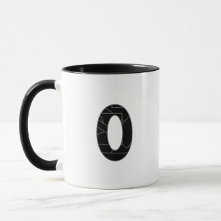 Taza El número cero (0) en negro