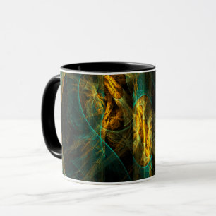 Taza El ojo de la jungla Abstract Coffee Mug