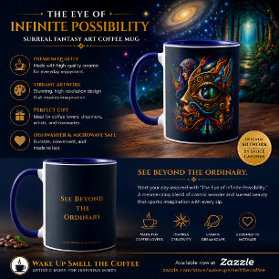 Taza El Ojo de la Posibilidad Infinita Café