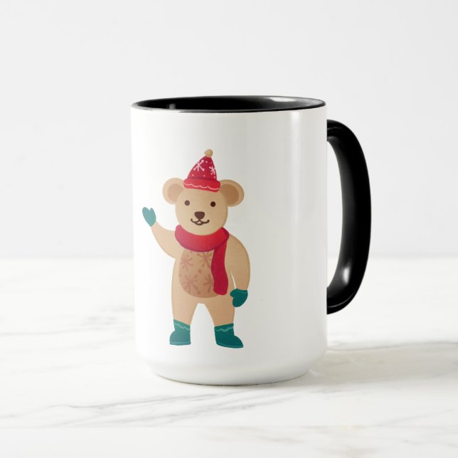 Taza El oso del pudsey Tesco tiene Navidades graciosos (Anverso derecho)