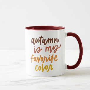Taza "El otoño es mi color favorito"