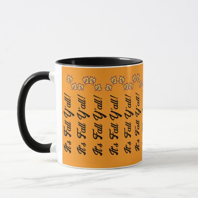 Taza ¡El otoño Mug dice que es otoño! (Izquierda)