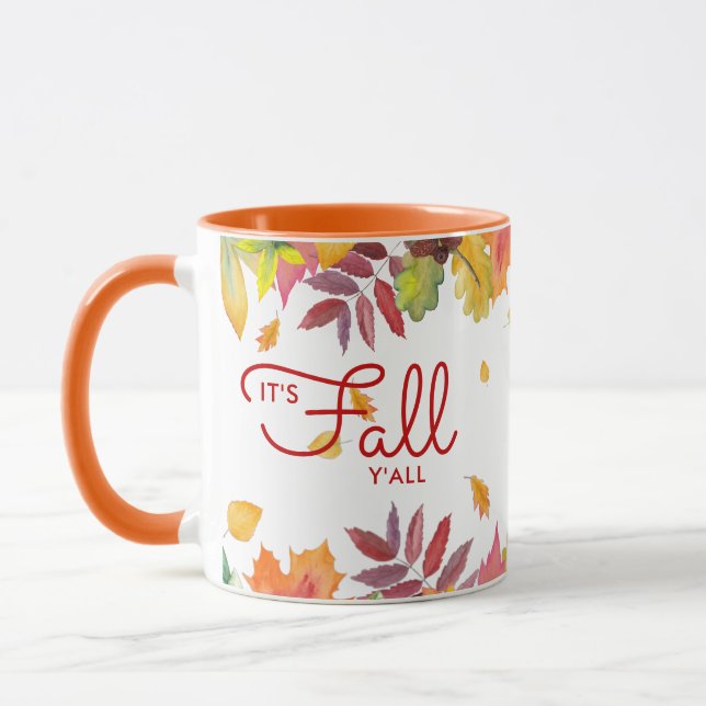 Taza El otoño se deja personalizado (Izquierda)