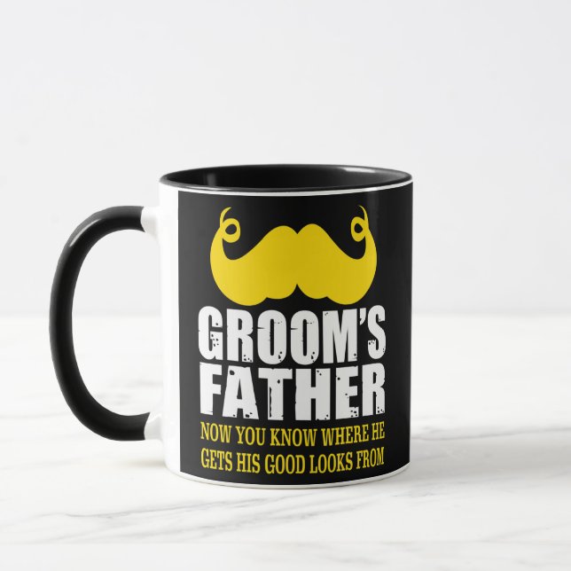 Taza El padre gracioso de los hombres del Groom (Izquierda)