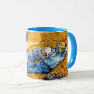 Taza El paisaje de Siesta (1890) arte de Van Gogh