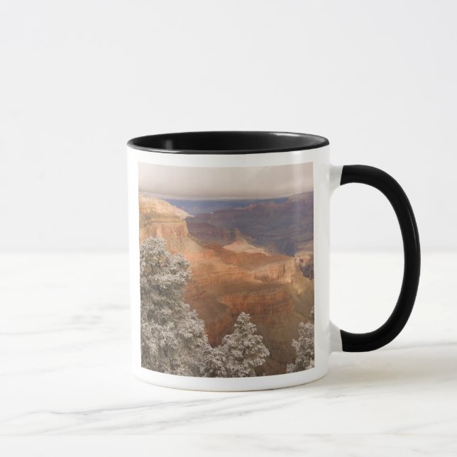Taza El paisaje invernal nevado a lo largo del sur (Derecha)