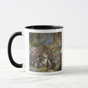 Taza El panel decorativo que representa París