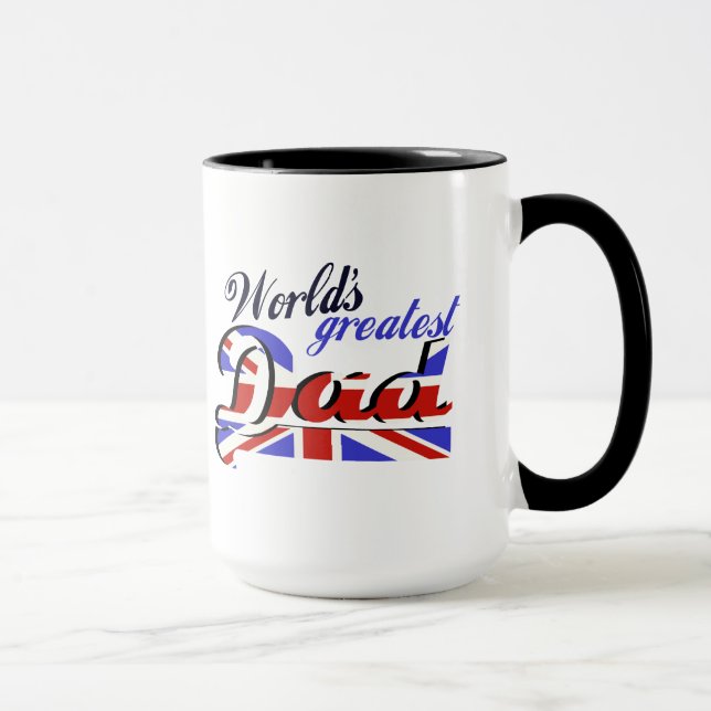 Taza El papá más grande del mundo con la bandera (Derecha)