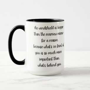 Taza El parabrisas es más grande que el de la vista tra