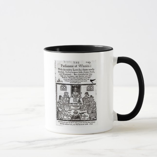 Taza El parlamento de mujeres, 1656 (Derecha)