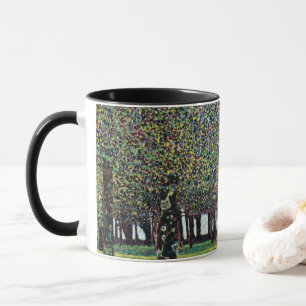 Taza El parque de Gustav Klimt, Arte Nouveau vintage