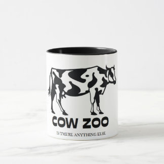 Taza El parque zoológico único divertido de la vaca es