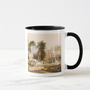 Taza El Parterre en los jardines en Wilton, el asiento