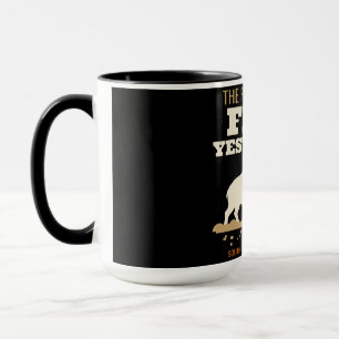 Taza El Pasto Estaba Plano Ayer, Cerdo Feral Divertido