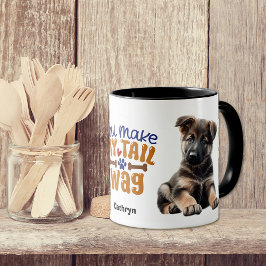 Taza El Pastor Alemán Puppy Me Haces La Maldición De La