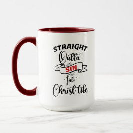 Taza El pecado directo en el café de la vida de Cristo
