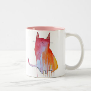 Taza el Pedro del gatito de la acuarela