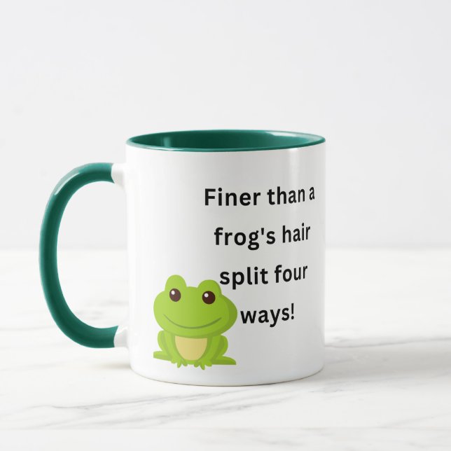Taza El pelo más fino que el de una rana se divide en c (Izquierda)