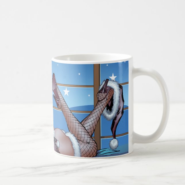 Taza El pelo rubio, azul observó el ilustracion de la (Derecha)
