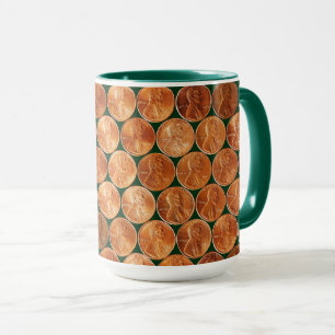 Taza El penique/los peniques de Lincoln reviste la