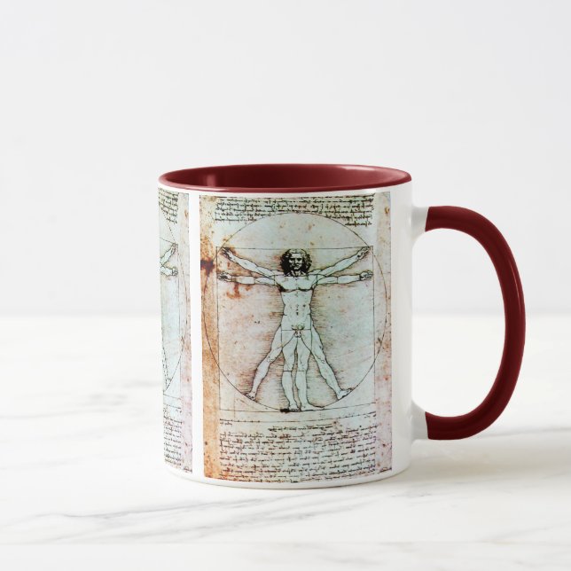 Taza El pergamino antiguo de VITRUVIA (Derecha)