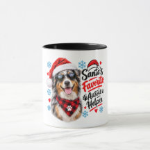 El perro de Navidad pastor australiano favorito de