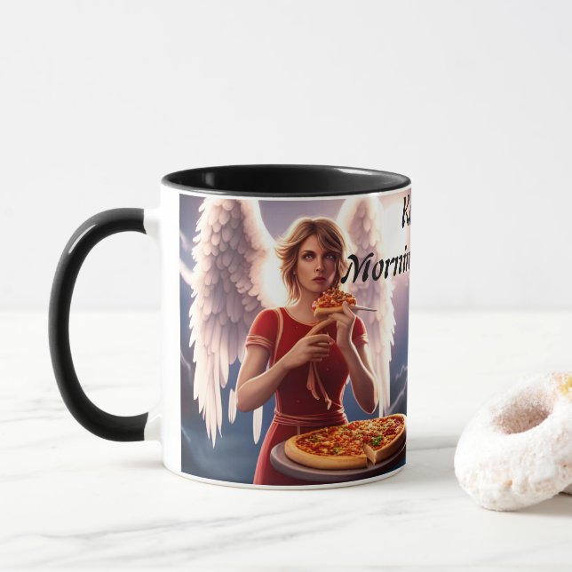 Taza El Personalizable personalizado de la cafetería Ka (Con donut)