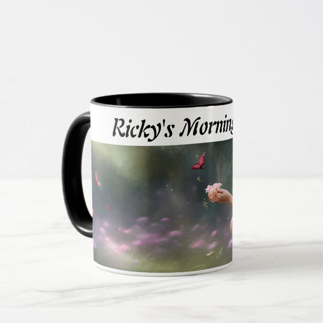 Taza El Personalizable personalizado del café de Ricky (Anverso izquierdo)