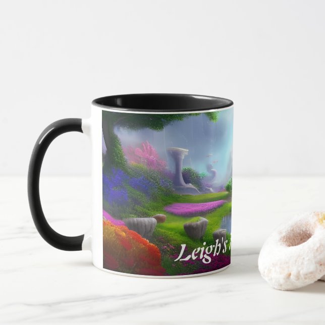 Taza El Personalizable personalizado del té de la mañan (Con donut)