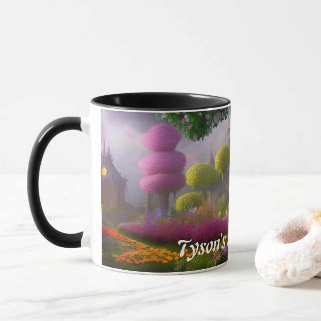 Taza El Personalizable personalizado del té de la mañan (Con donut)