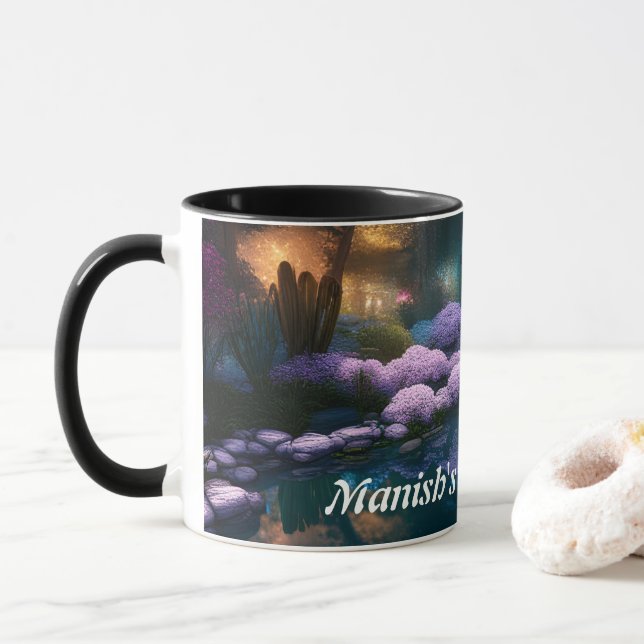 Taza El Personalizable personalizado del té de la mañan (Con donut)