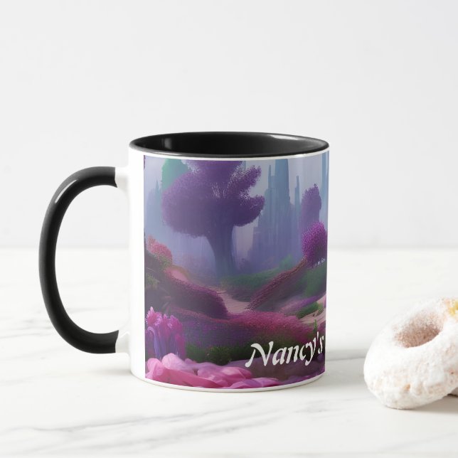 Taza El Personalizable personalizado del té de la mañan (Con donut)