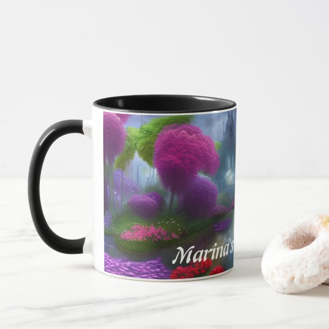 Taza El Personalizable personalizado del té de la mañan (Con donut)