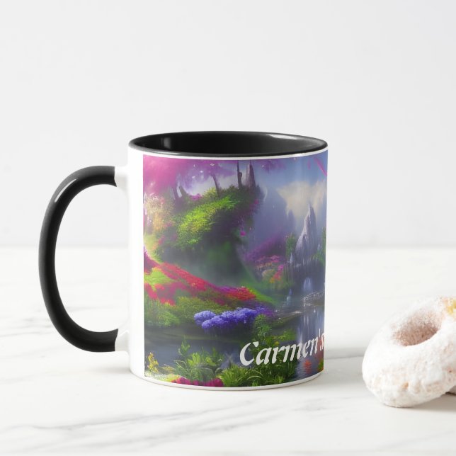 Taza El Personalizable personalizado del té de la mañan (Con donut)