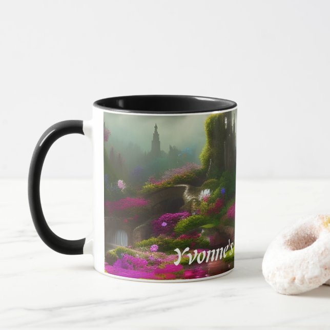Taza El Personalizable personalizado del té de la mañan (Con donut)