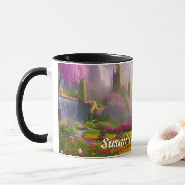 Taza El Personalizable personalizado del té de la mañan (Con donut)