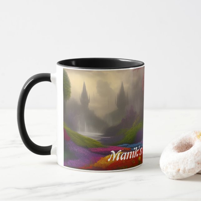 Taza El Personalizable personalizado del té de la mañan (Con donut)