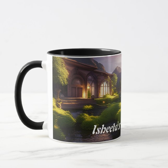 Taza El Personalizable personalizado del té de la mañan (Izquierda)