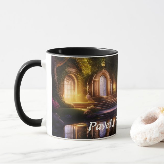 Taza El Personalizable personalizado del té de la mañan (Con donut)