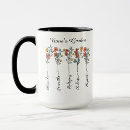 Taza El Personalizado del jardín de Nana 5 nombra regal