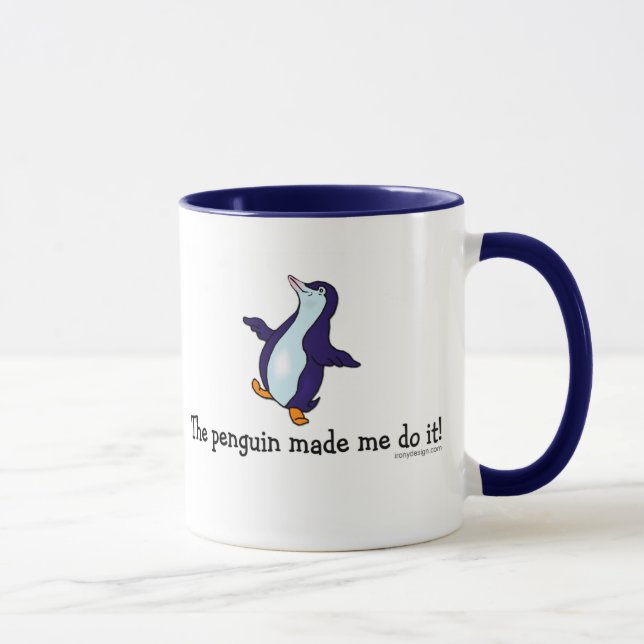 Taza ¡El pingüino hizo que lo hace! (Derecha)